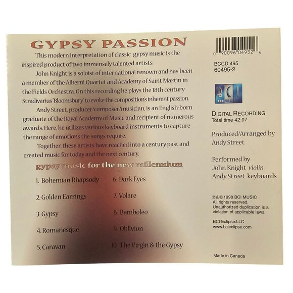 Gypsy Music For The New Millennium 3-CD Set By BCI Eclipse  37715cd - Picture 6 of 8